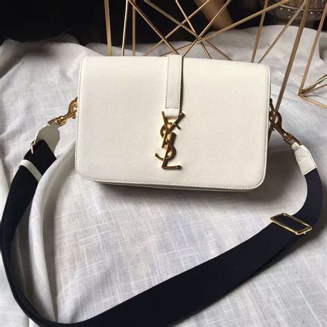 yves saint laurent white bag